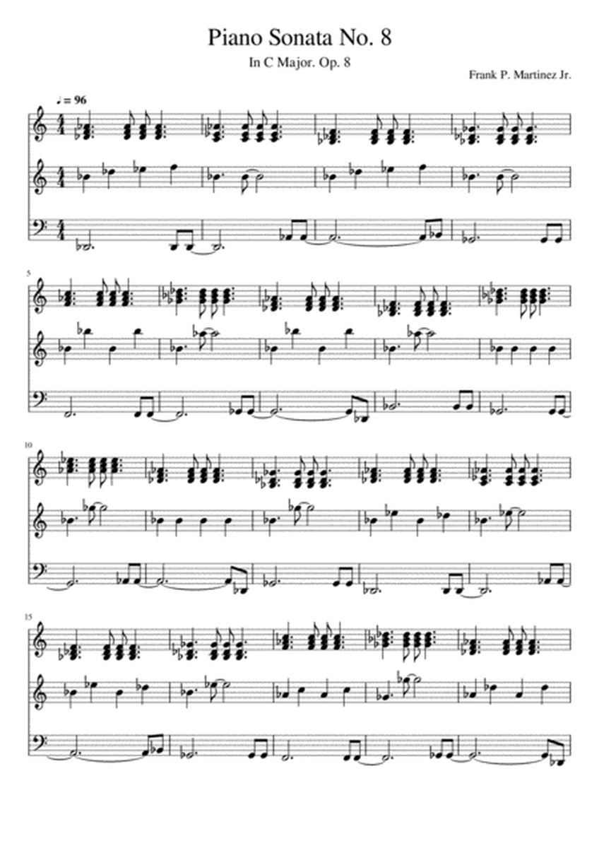 Piano Sonata No. 8 In C Major. Op. 8 image number null