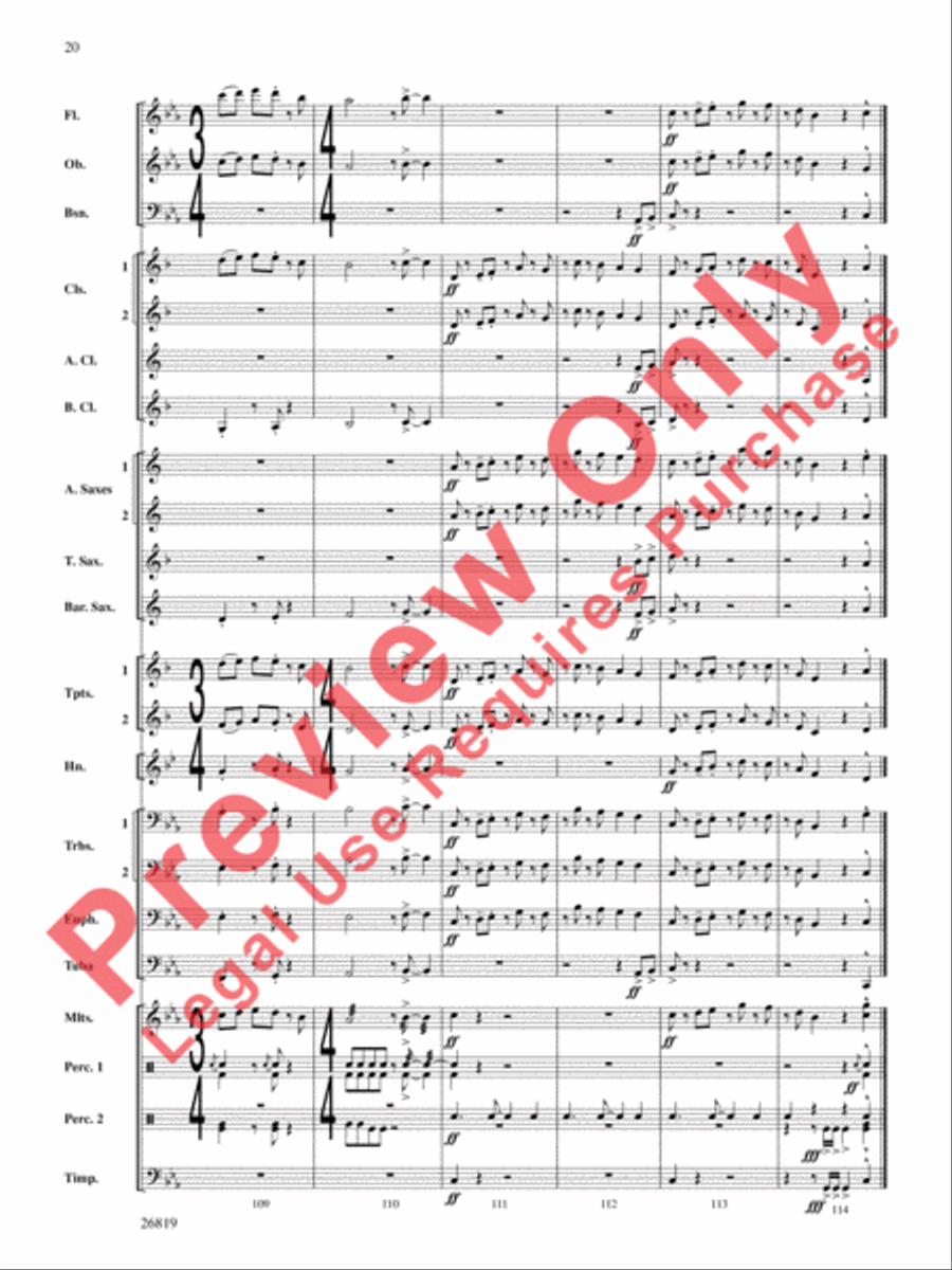 Algorhythms Concert Band scores gallery preview page 21