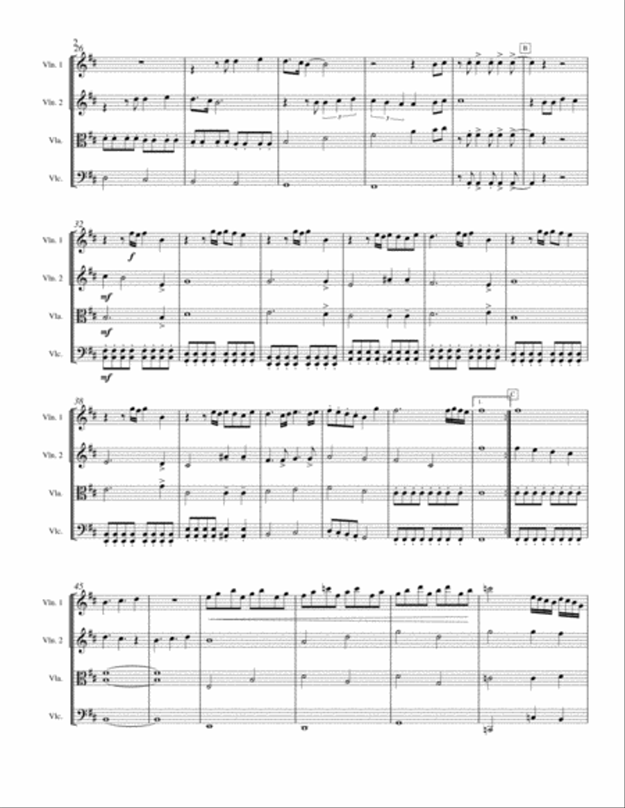 Final Countdown String Quartet scores gallery preview page 2