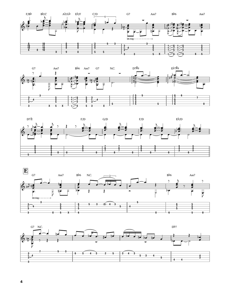 All Blues Electric Guitar scores gallery preview page 4