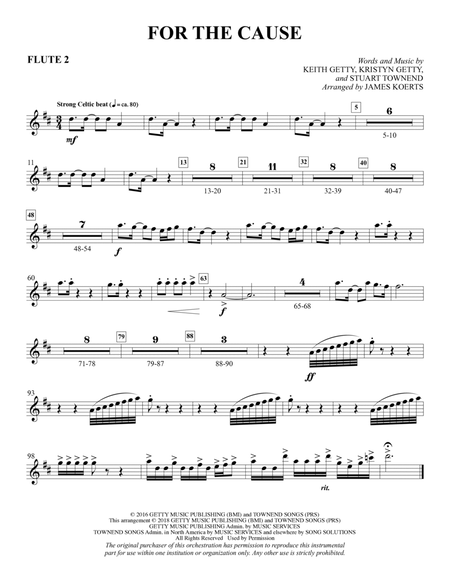 For the Cause (arr. James Koerts) - Flute 2