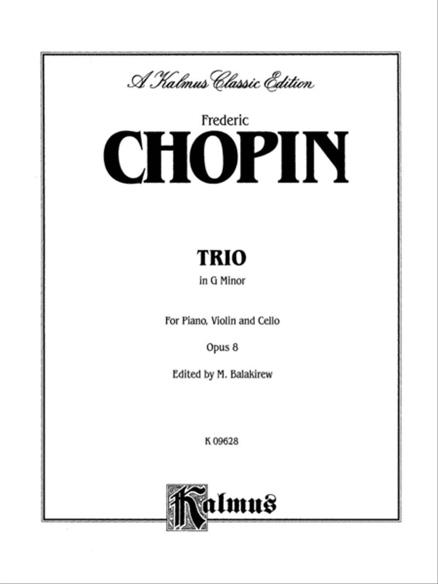 Piano Trio in G Minor, Op. 8