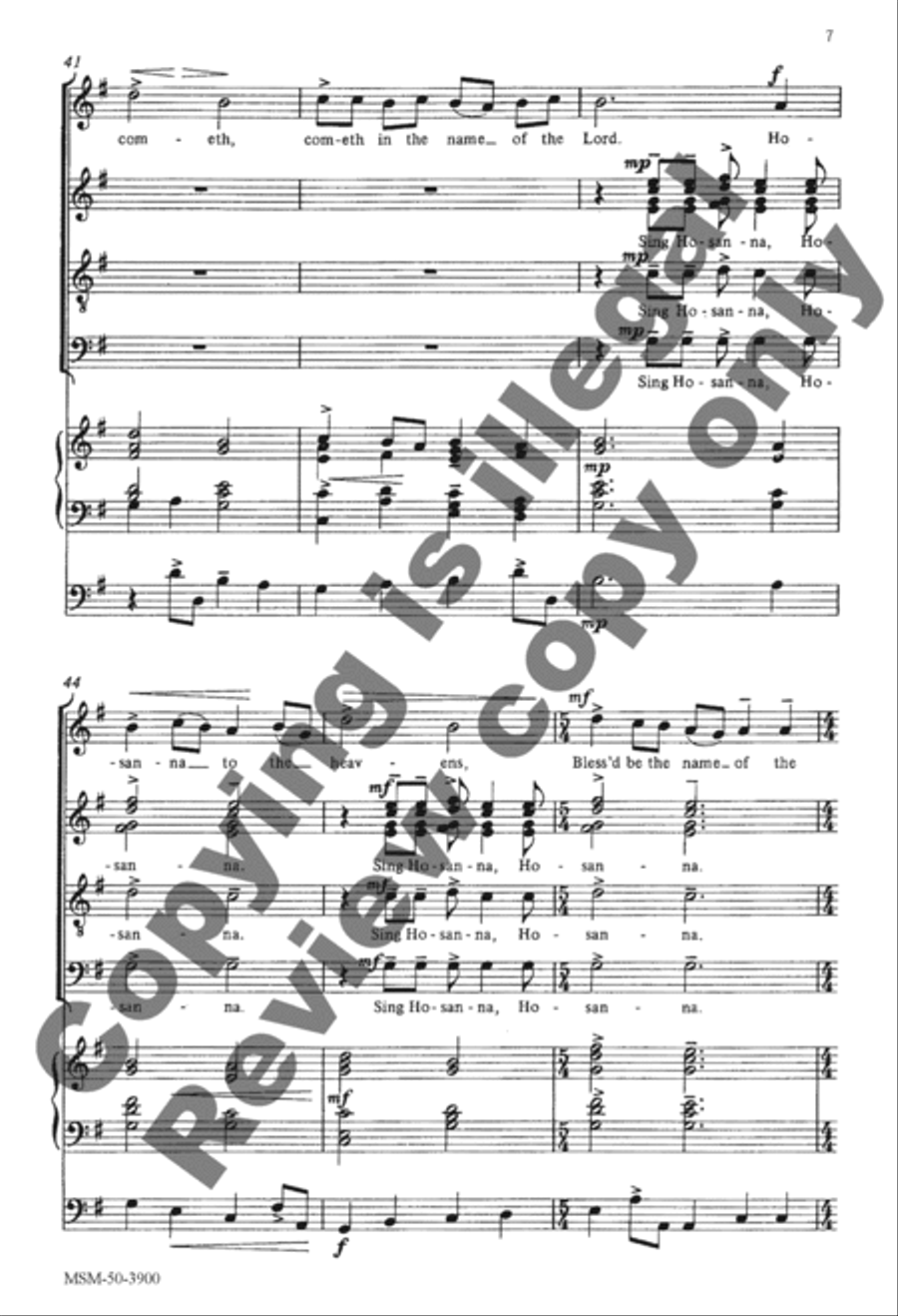 Song of Jubilation Divisi scores gallery preview page 6