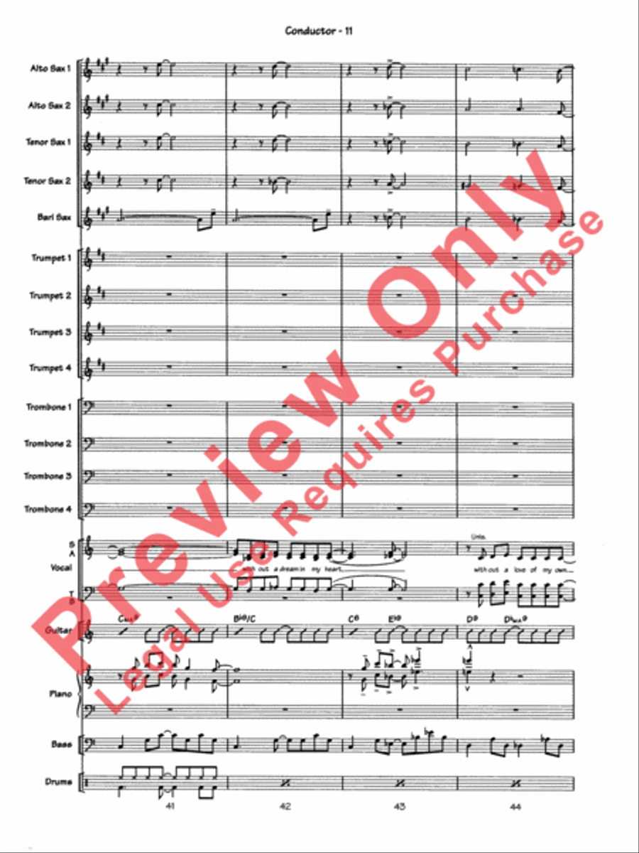Blue Moon Blue Moon Jazz Ensemble scores gallery preview page 14