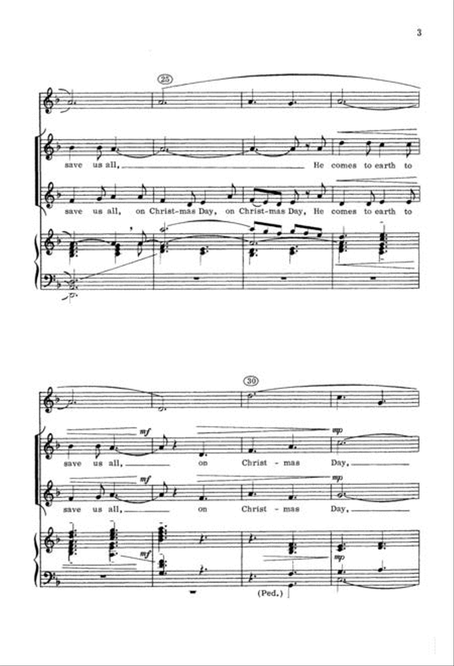 Noel, Noel, a Boy is Born 2-Part scores gallery preview page 3