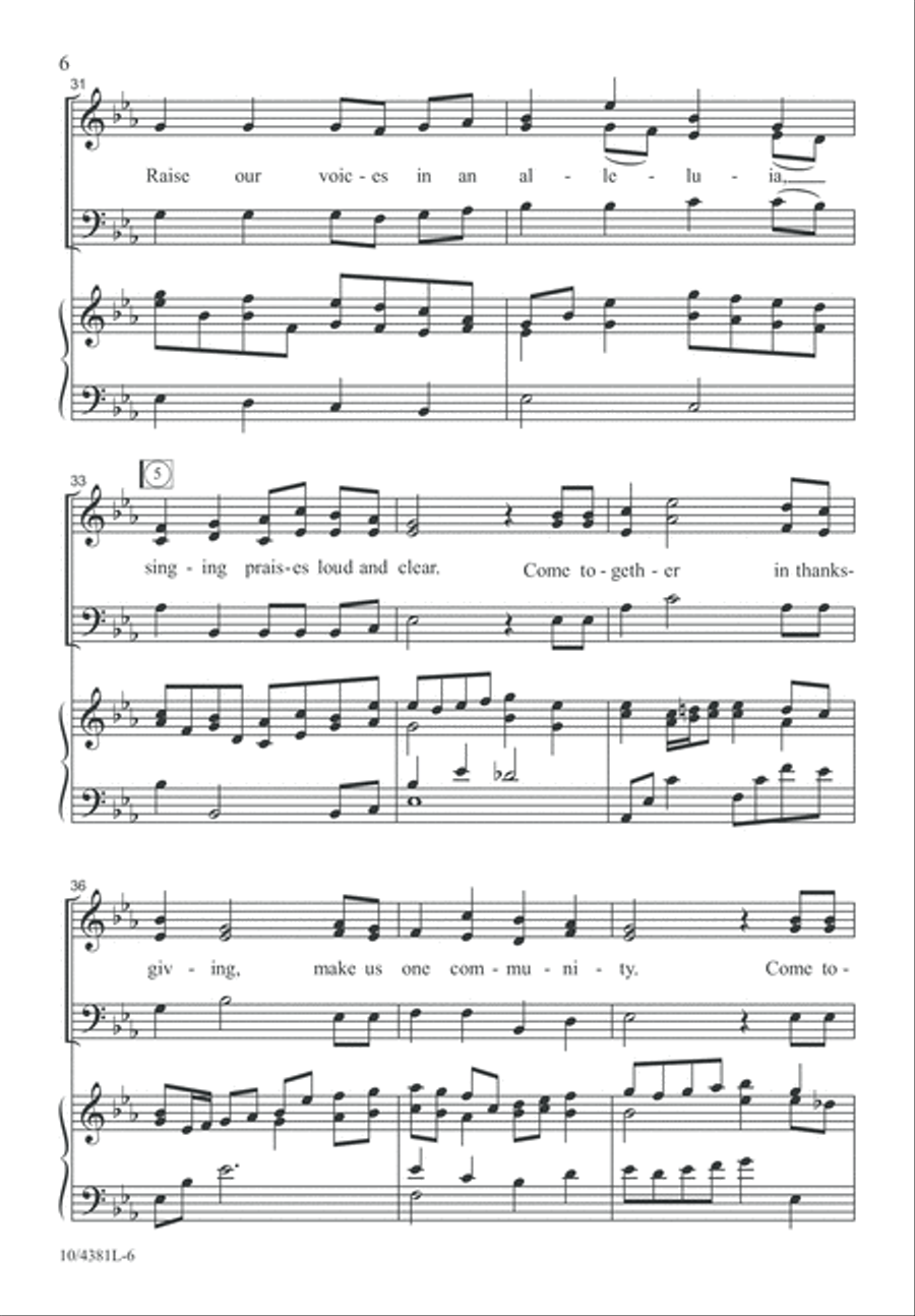 Together in Thanksgiving Together in Thanksgiving 3-Part scores gallery preview page 6