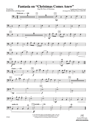 Fantasia on "Christmas Comes Anew": (wp) B-flat Baritone B.C.