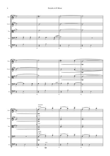 Estudio in E Minor (String Orchestra) image number null