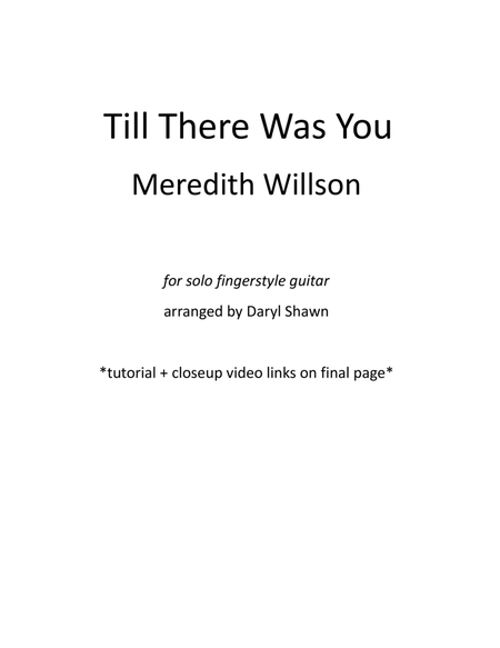 Till There Was You image number null
