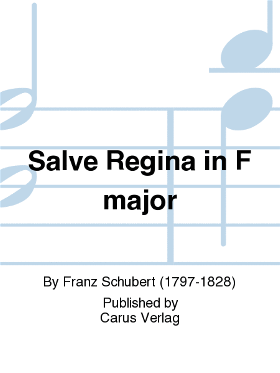 Salve Regina in F major Violin scores gallery preview page 1