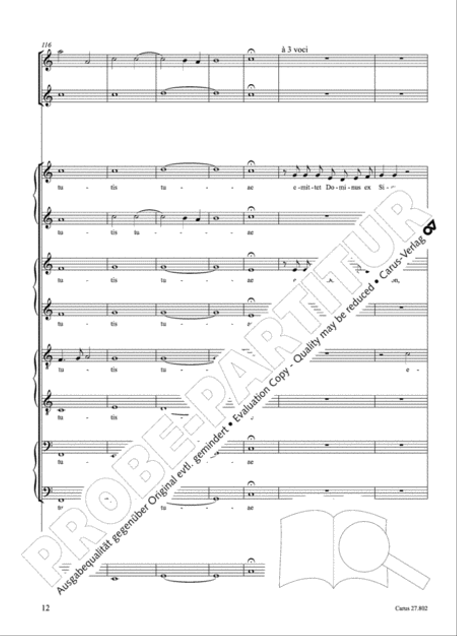 Salmi I (Selva morale e spirituale) Collection / Songbook scores gallery preview page 37
