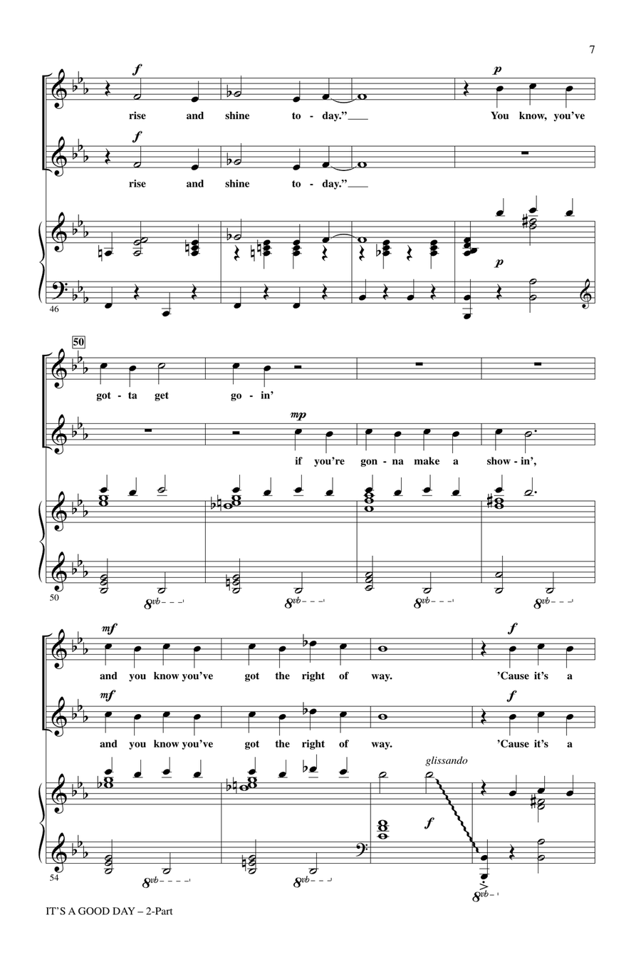 It's A Good Day 2-Part scores gallery preview page 5