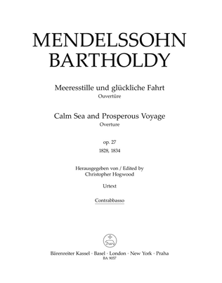 Book cover for Meeresstille und glueckliche Fahrt op. 27