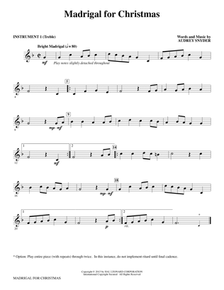 Madrigal for Christmas - C Instrument I