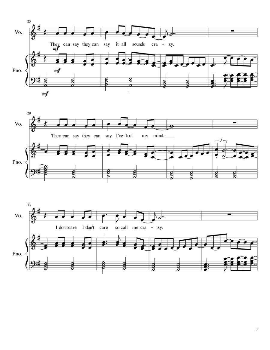A Million Dreams A Million Dreams Vocal Duet scores gallery preview page 3