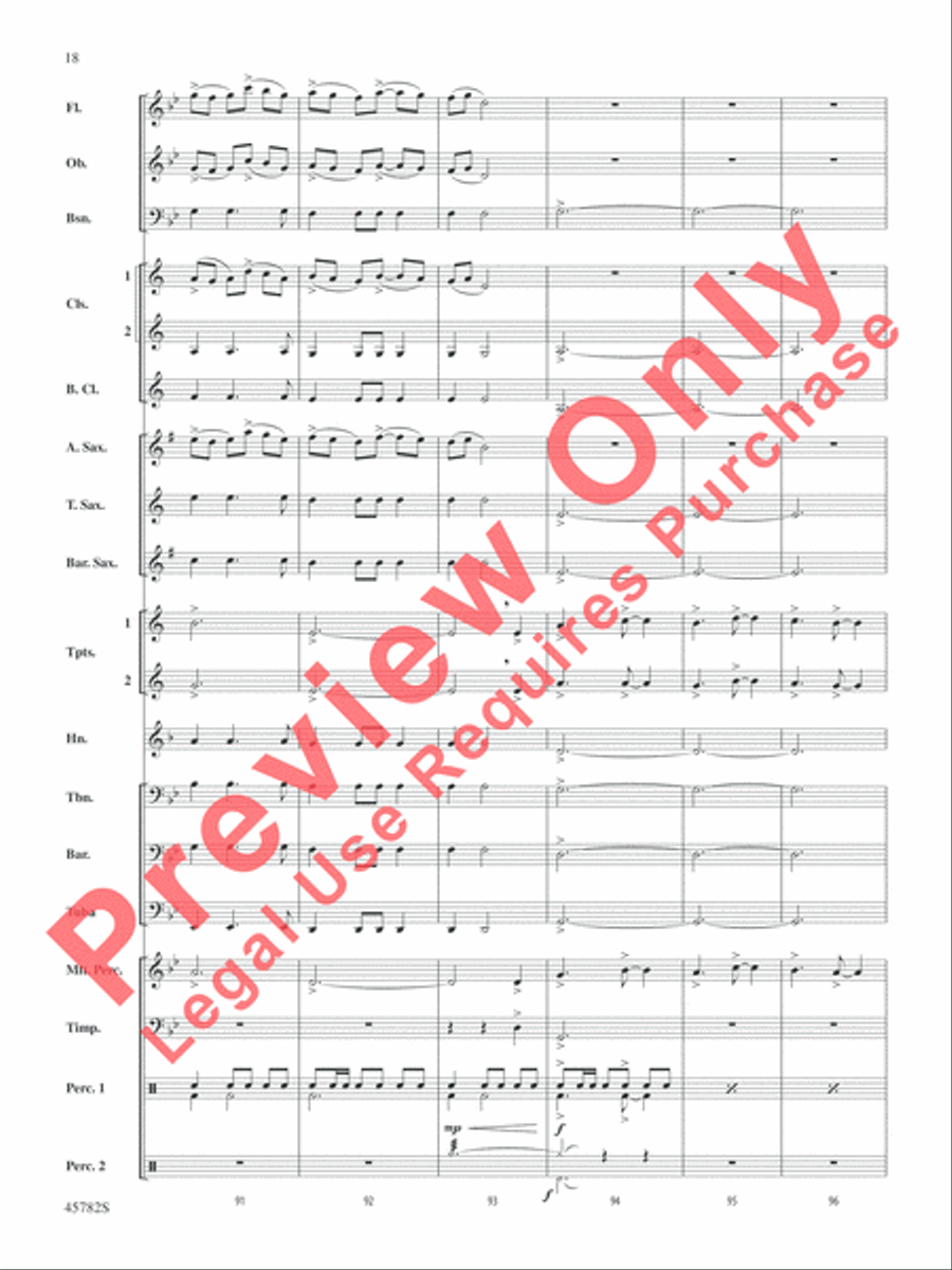 Gabriel's Message Concert Band scores gallery preview page 19