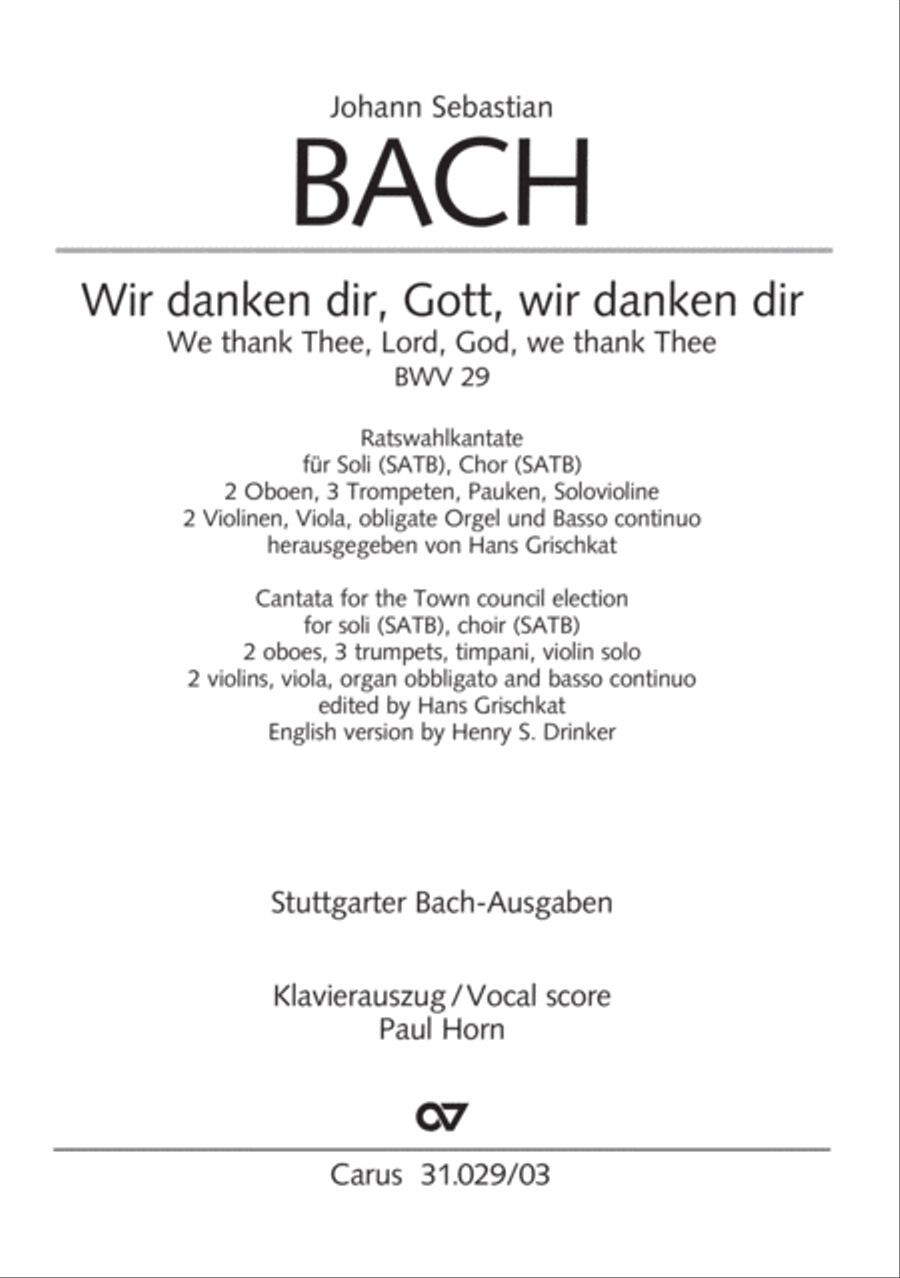 We thank Thee, Lord, God, we thank Thee, Lord (Wir danken dir, Gott, wir danken dir) 4-Part scores gallery preview page 2