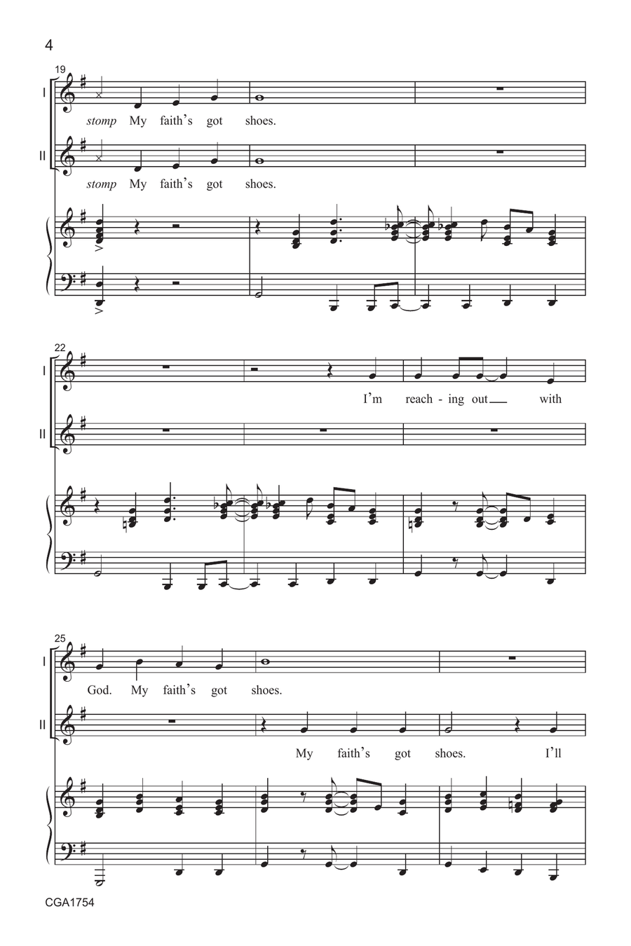 My Faith's Got Shoes My Faith's Got Shoes 2-Part scores gallery preview page 4