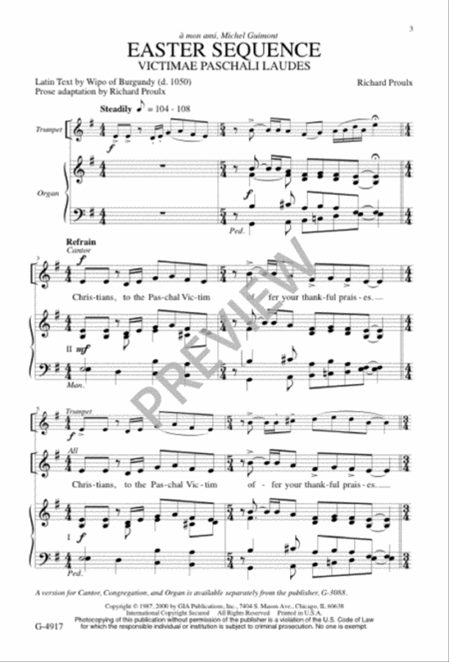 Easter Sequence 4-Part scores gallery preview page 3