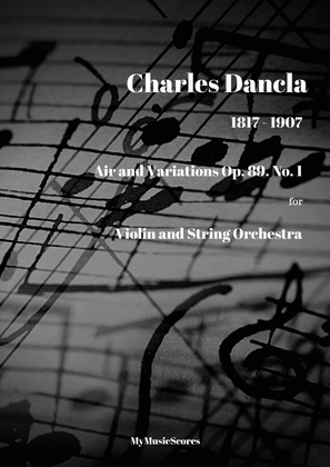 Book cover for Dancla Air Varie No 1 for Solo Violin and String Orchestra
