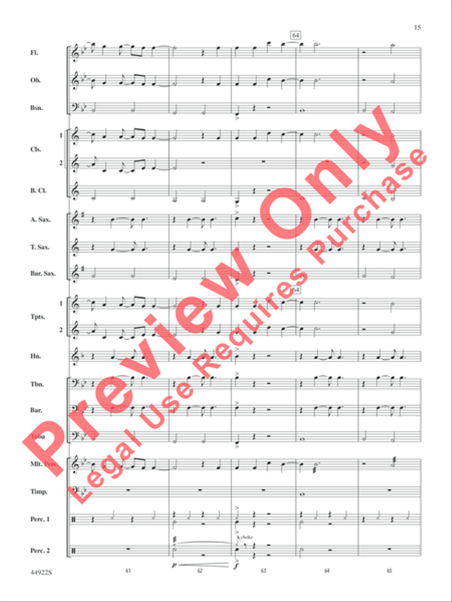 Bright Bright Concert Band scores gallery preview page 15