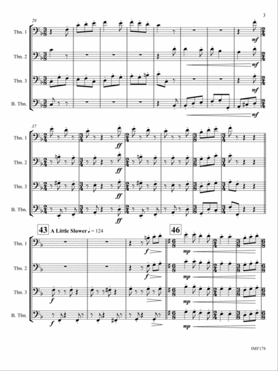 95@500 Trombone Quartet scores gallery preview page 5