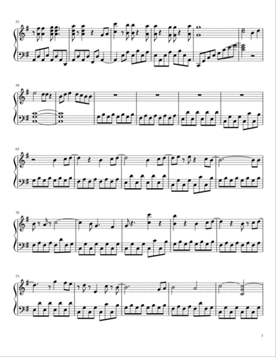 A Million Dreams Piano Solo scores gallery preview page 3