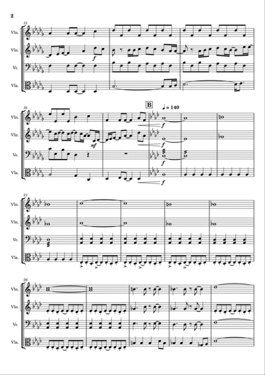 I'm Just Ken I'm Just Ken String Quartet scores gallery preview page 2