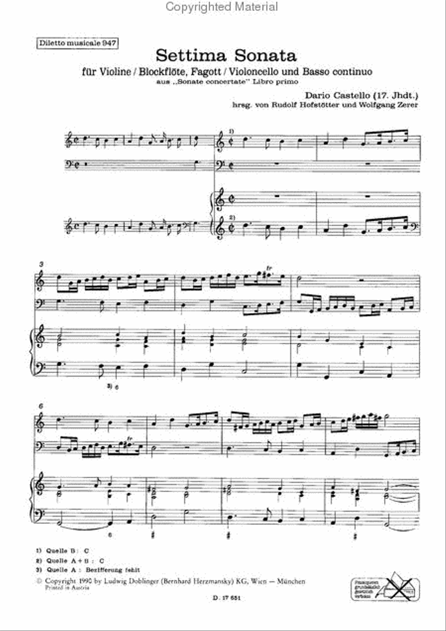 Settima Sonata in G Settima Sonata in G Piano scores gallery preview page 2