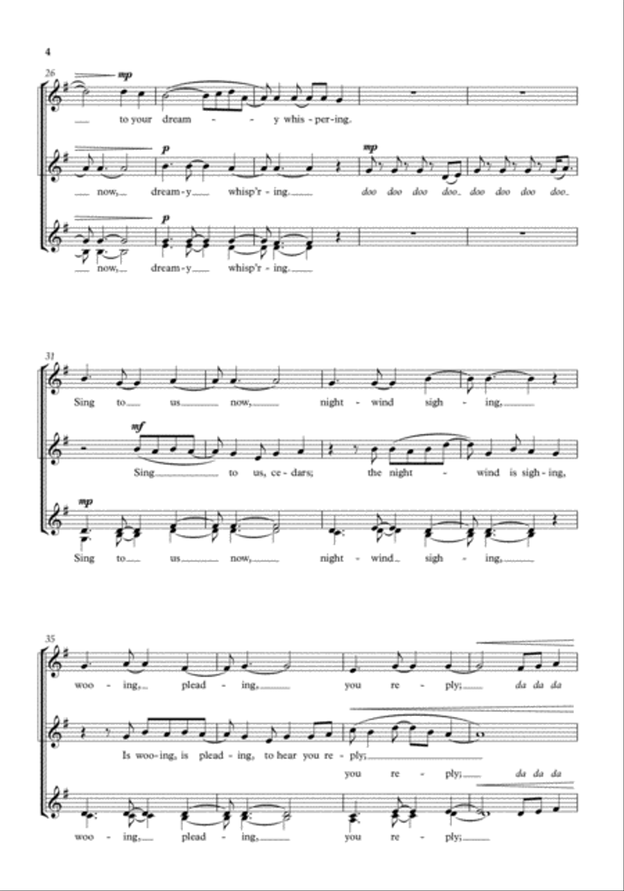 The Birds' Lullaby The Birds' Lullaby SSAA scores gallery preview page 3