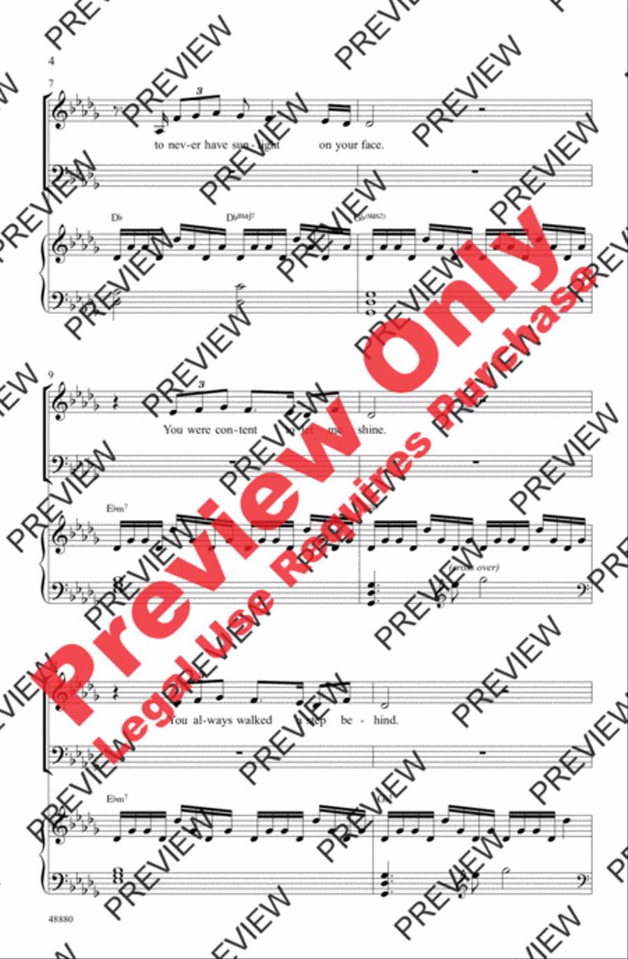 The Wind Beneath My Wings 4-Part scores gallery preview page 3