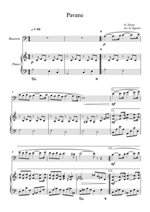 Pavane, Gabriel Faure, For Bassoon & Piano