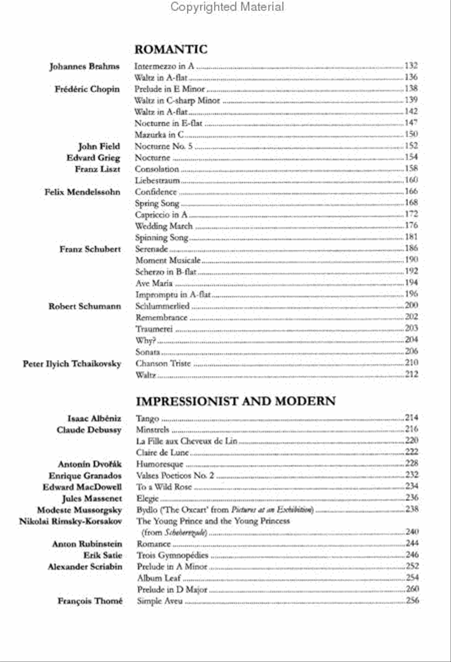 The Piano Bench of Classical Music Piano Solo scores gallery preview page 3