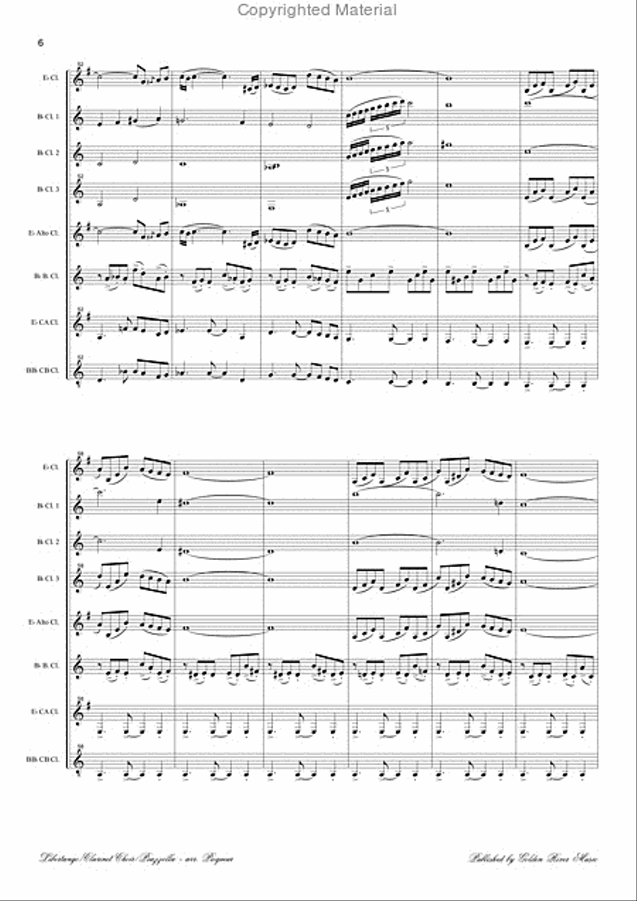 Libertango for clarinet choir Clarinet Choir scores gallery preview page 7
