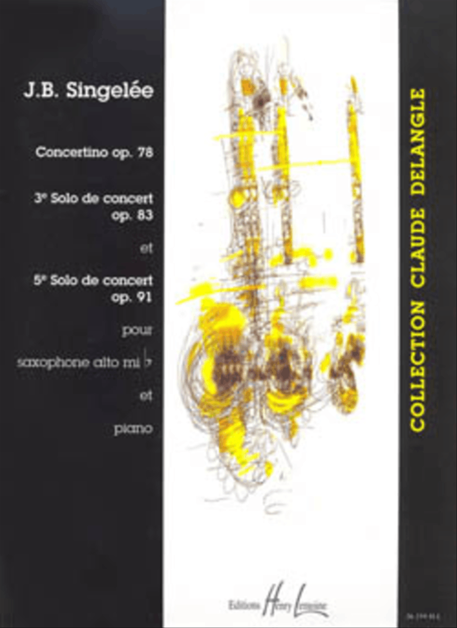 3eme et 5eme Solos de concert / Concertino Op. 78 Piano Accompaniment scores gallery preview page 1