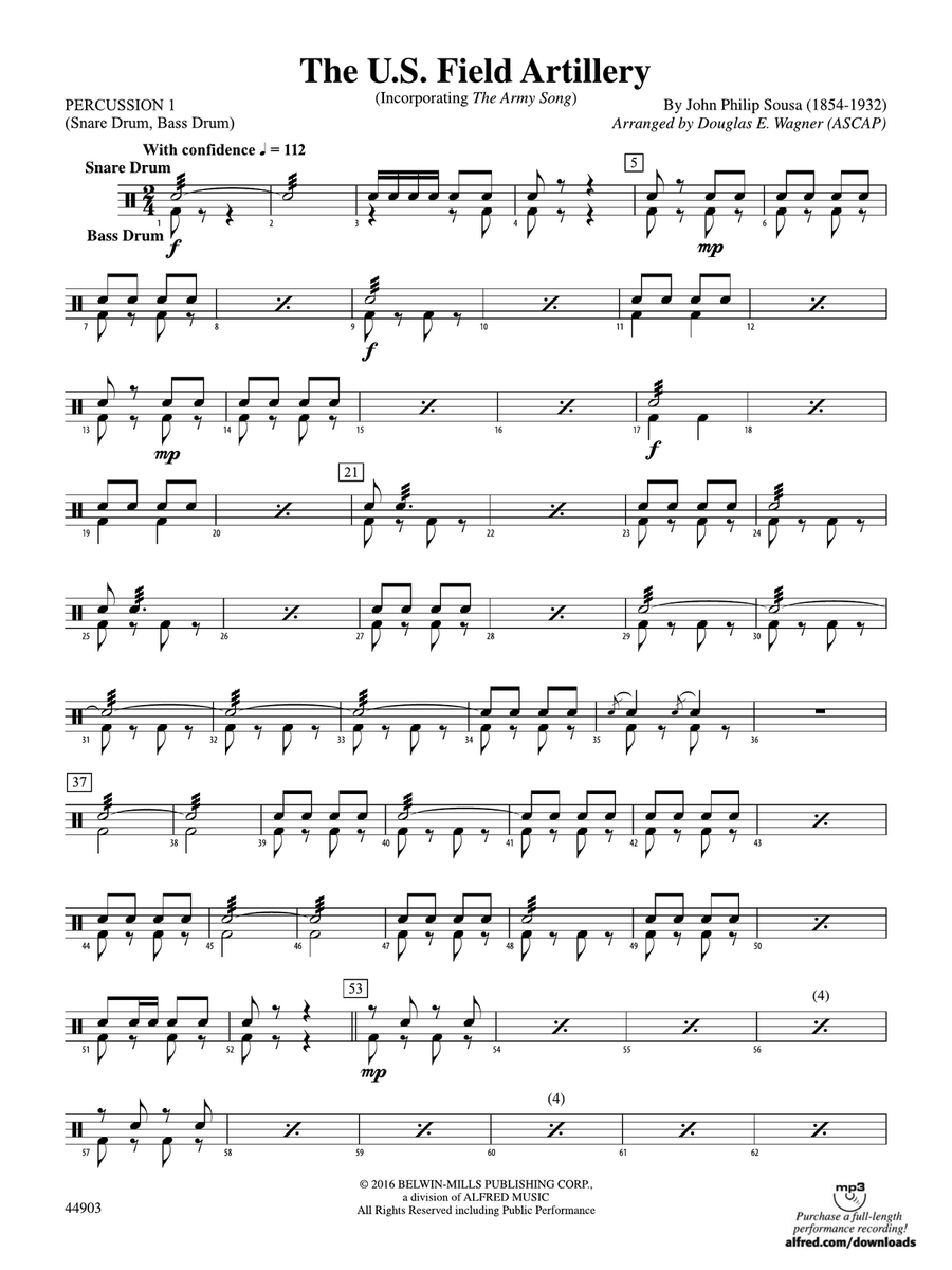 The U.S. Field Artillery: 1st Percussion