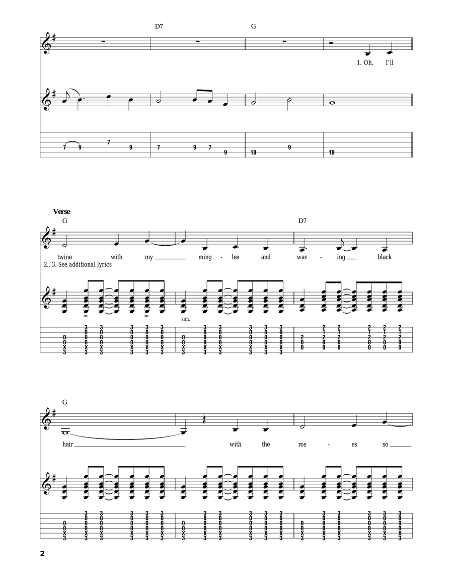 Wildwood Flower Acoustic Guitar scores gallery preview page 2