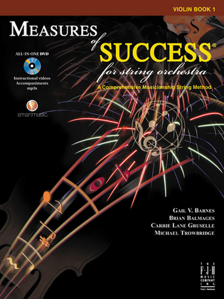 Book cover for Measures of Success for String Orchestra-Violin Book 1