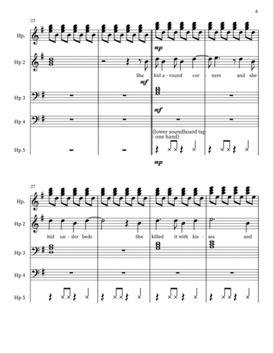 Dog Days Are Over Harp scores gallery preview page 5