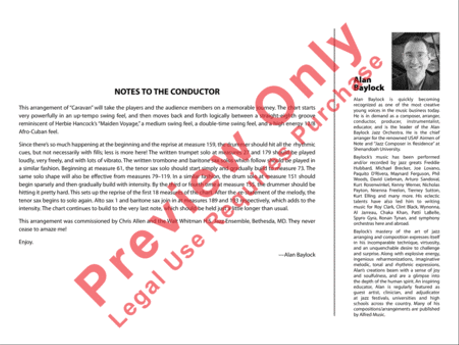 Caravan Caravan Jazz Ensemble scores gallery preview page 3