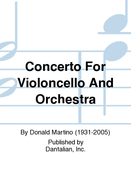 Concerto For Violoncello And Orchestra