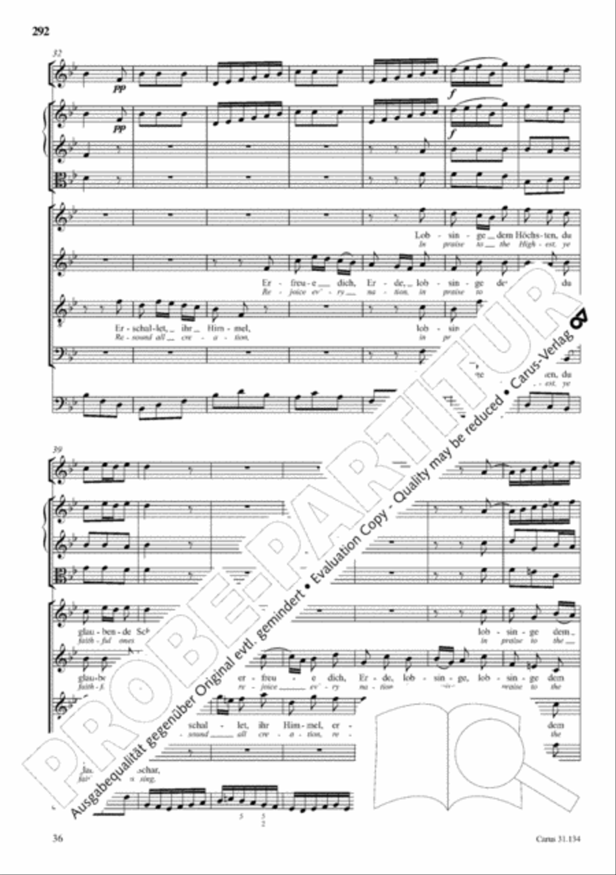 The Complete Sacred Vocal Works (Das geistliche Vokalwerk) Voice scores gallery preview page 293