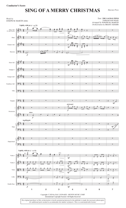 Sing of a Merry Christmas (Full Orchestra) - Score