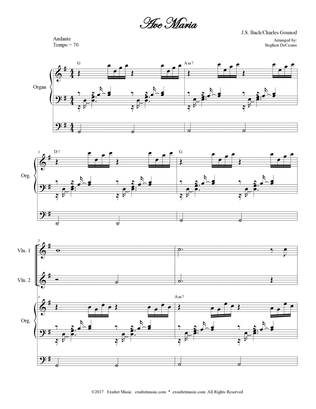 Ave Maria (String Quartet - Organ Accompaniment)
