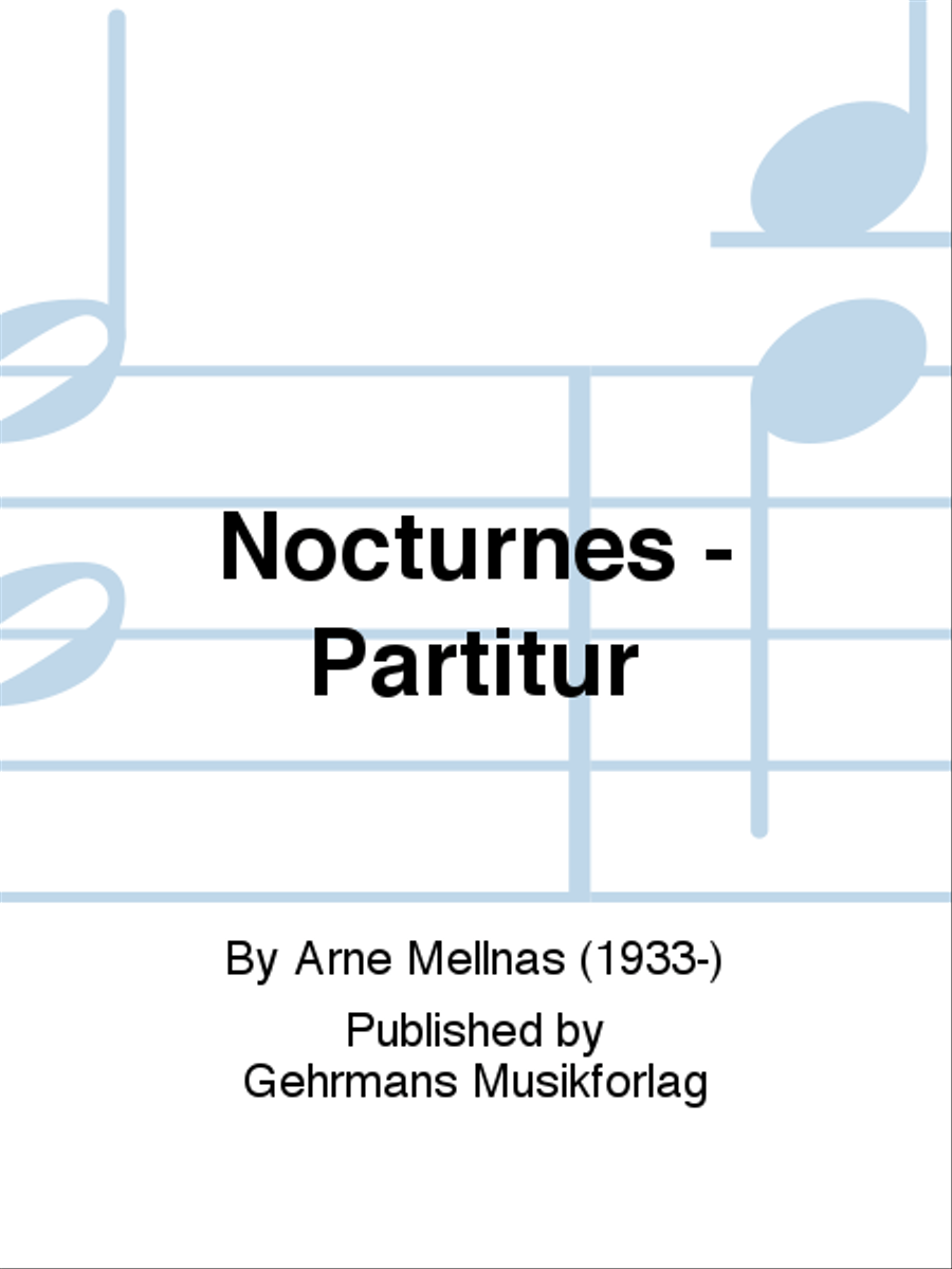 Nocturnes - Partitur Mezzo-Soprano Voice scores gallery preview page 1