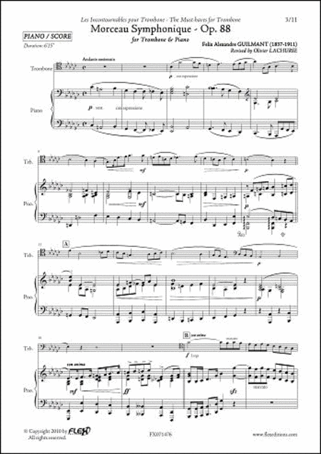 Morceau Symphonique - Concertpiece Opus 88