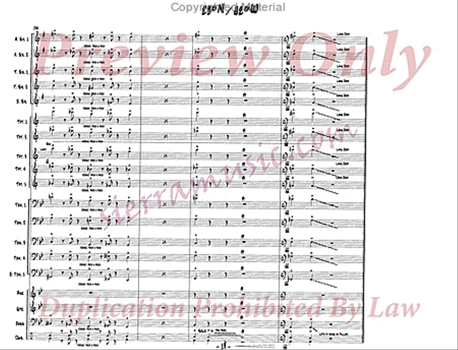 23 degrees N 82 degrees W Jazz Ensemble scores gallery preview page 20