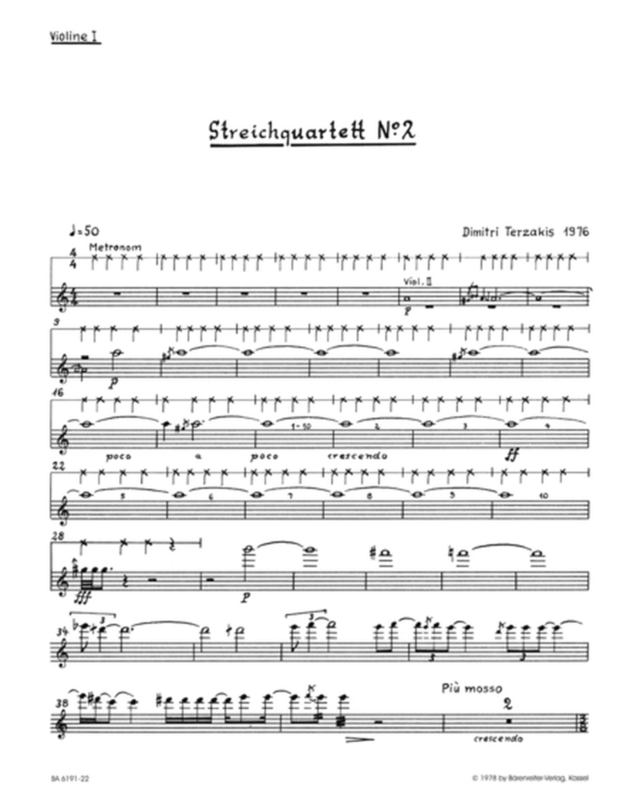 String Quartet no. 2 (1976)