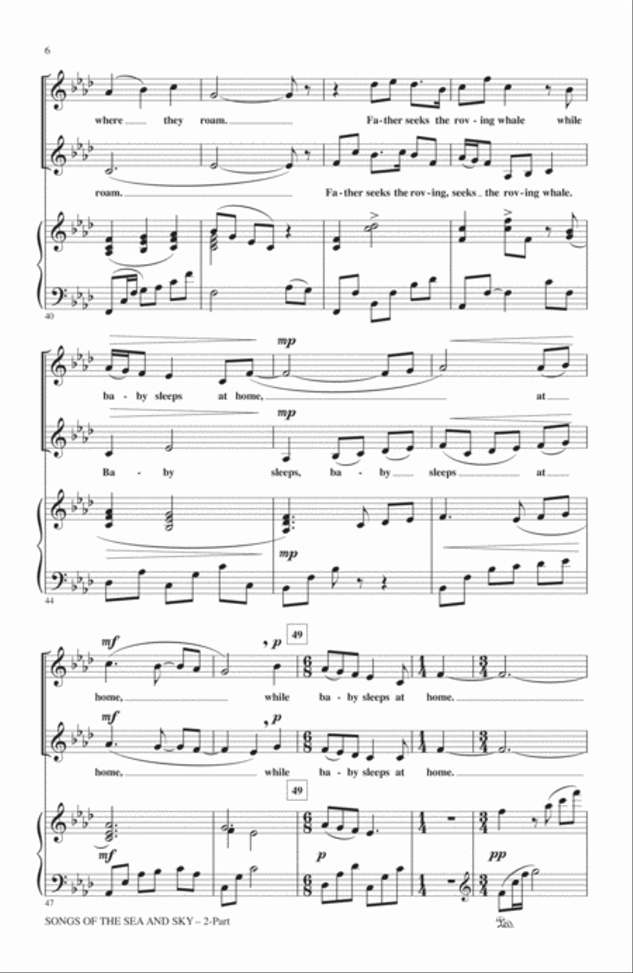 Songs Of The Sea And Sky Songs Of The Sea And Sky 2-Part scores gallery preview page 4