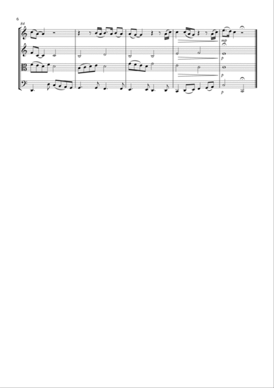 A Whiter Shade Of Pale A Whiter Shade Of Pale String Quartet scores gallery preview page 6